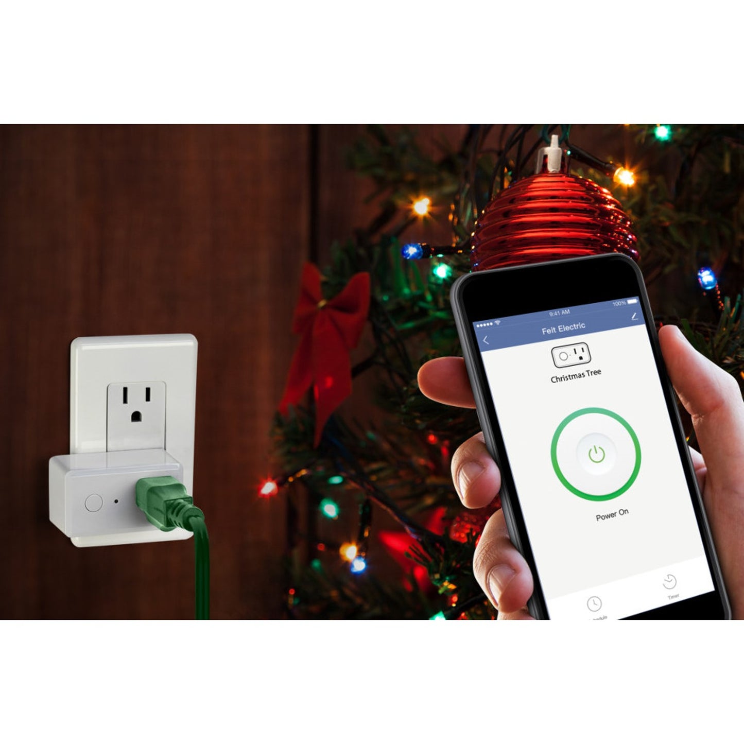 Feit Electric Wi-Fi Smart Plug-in devices works with Alexa Siri Google - 3 Pack