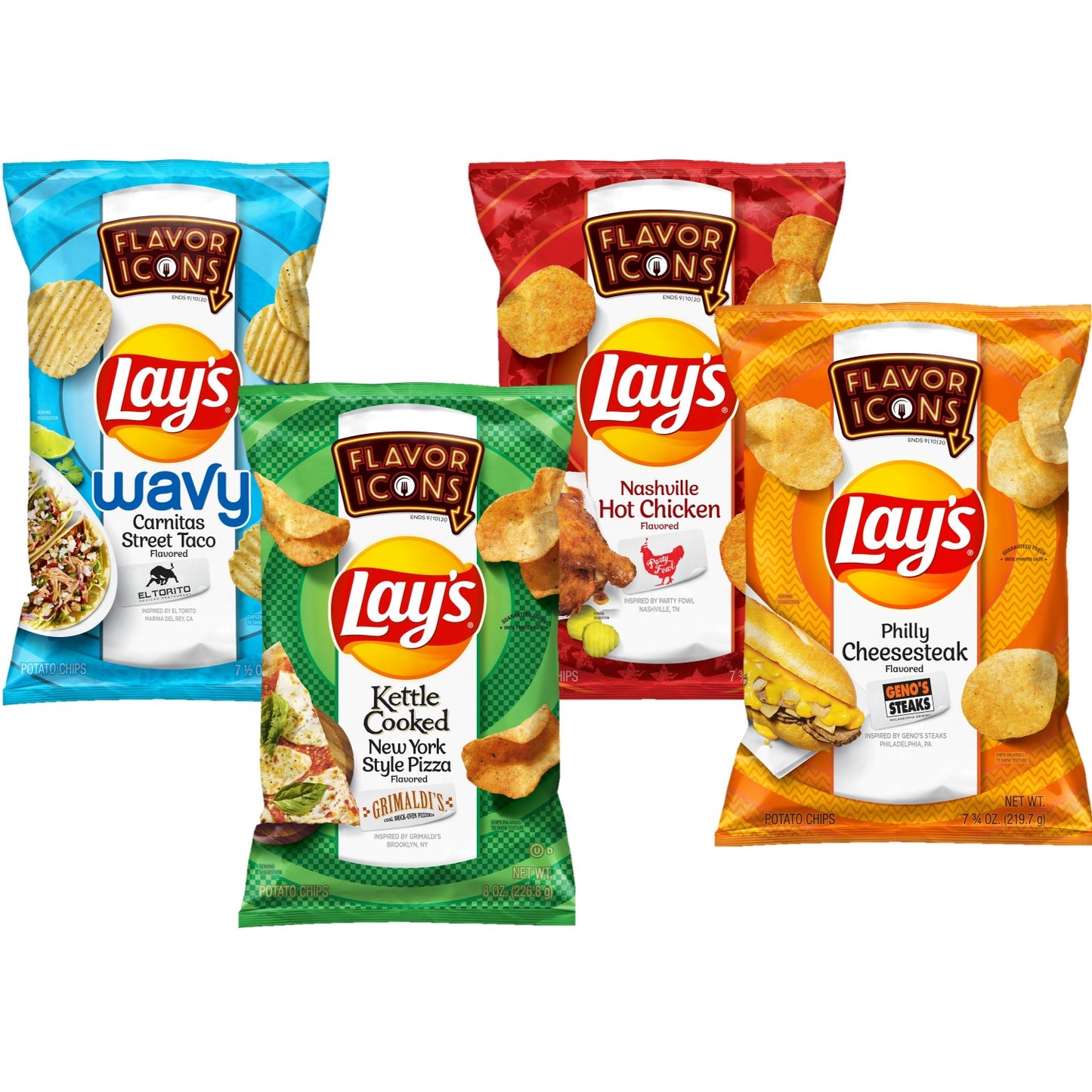 Lay's Flavor Icons New limited edition chip inspired iconic American restaurants