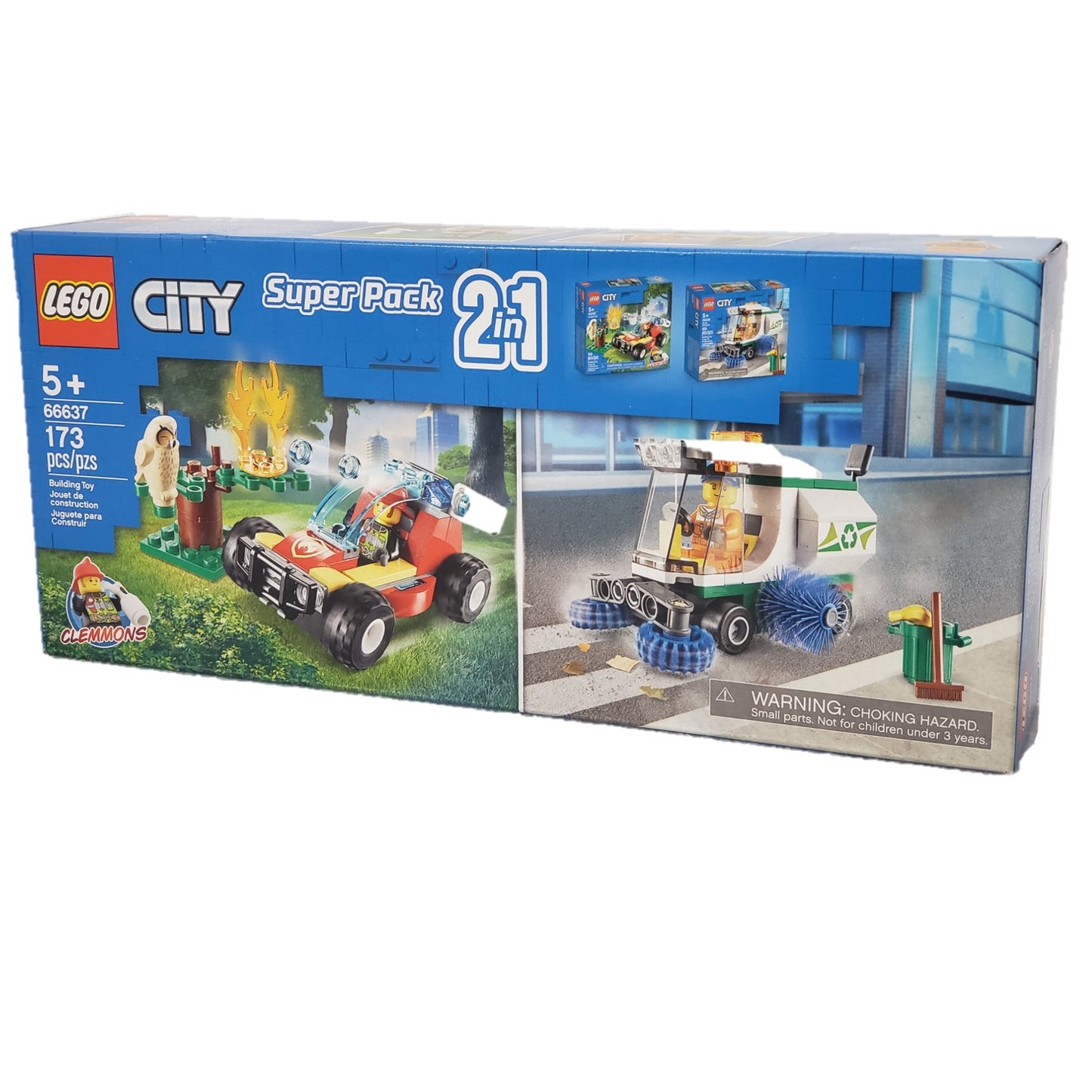 Lego City Super Pack 2 in 1 66637 Building Toy for Kids 173 Pieces