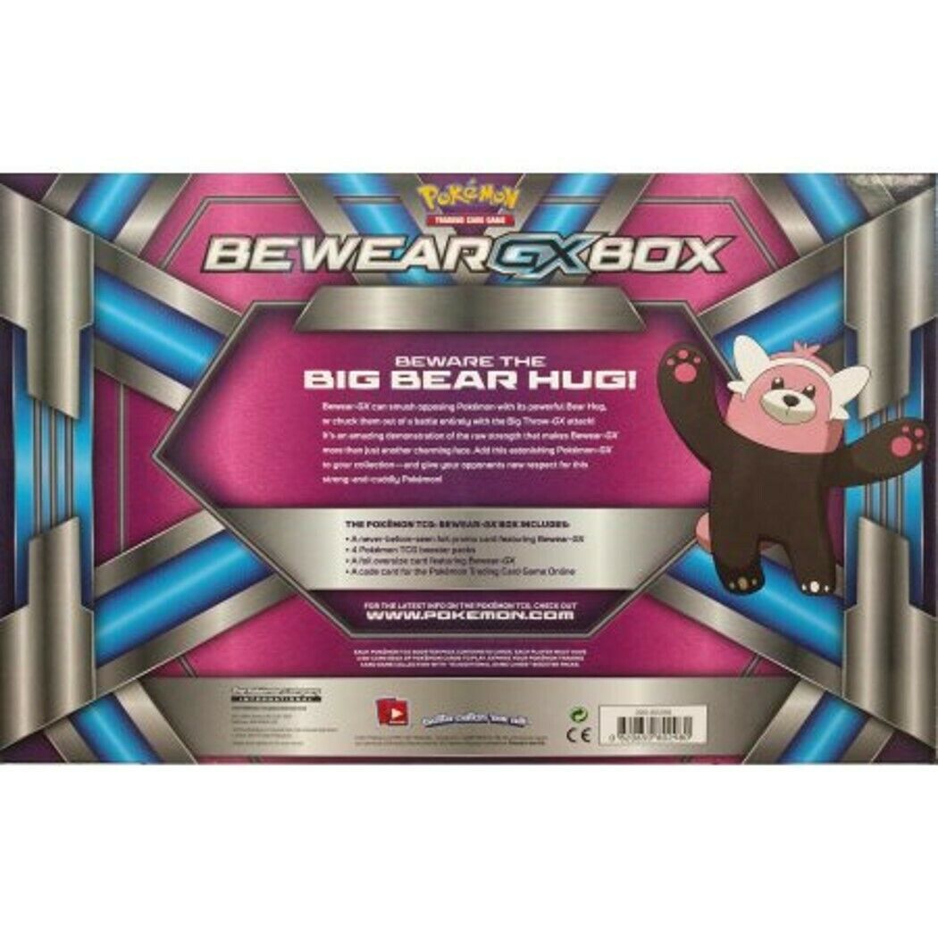 Pokémon Trading Card Game set Bewear-GX Box 4 Pokémon TCG booster packs