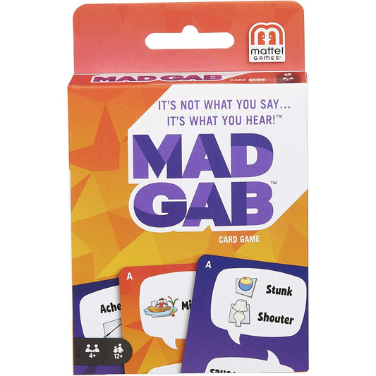 Mattel Card Game Mad Gab It's not what you SAY, it's what you HEAR!