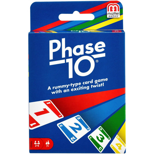 Mattel Card Game Phase 10 A rummy type with a challenging and exciting twist