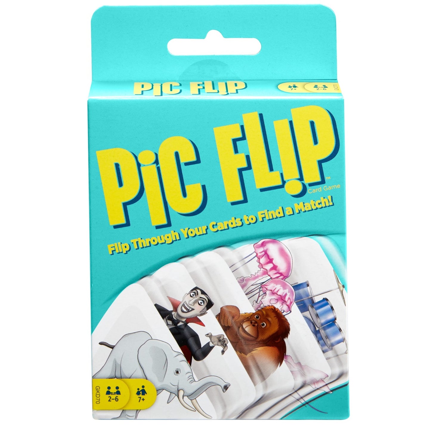 Mattel Card Game Pic Flip Kids will love flipping their cards to find a match