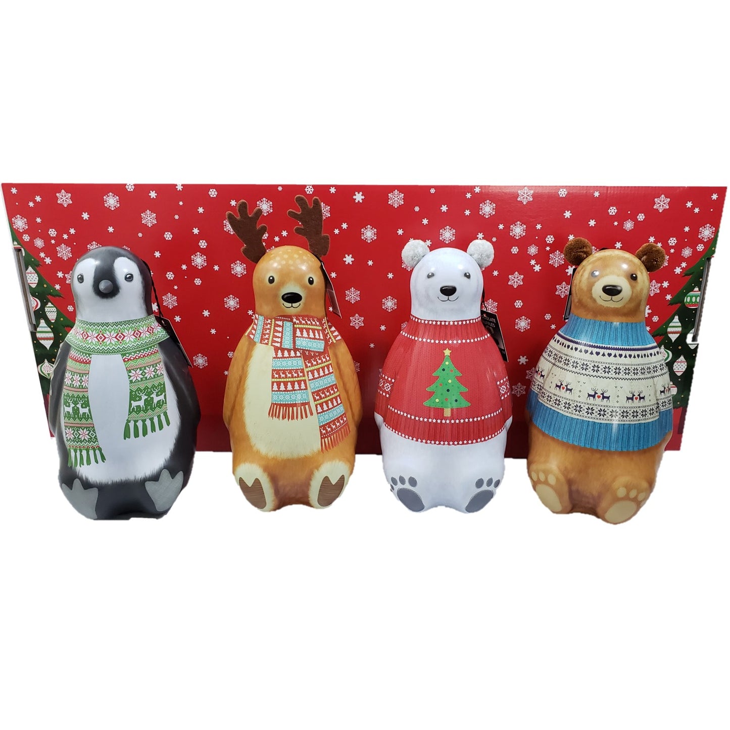 The Silver Crane Chocolate Truffles Holiday gift idea 1 Tin-12.3 oz - Polar Bear