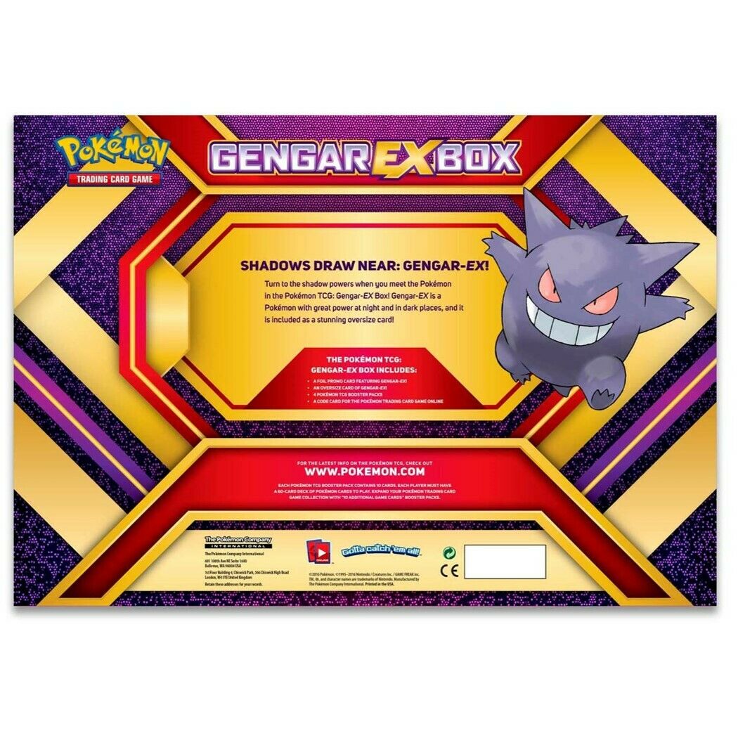 Pokémon Trading Card Game set Gengar-EX Box 4 Pokémon TCG booster packs