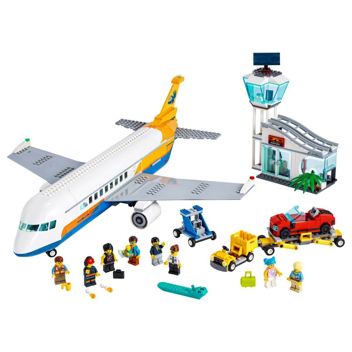 LEGO City Passenger Airplane 60262 Building Toy for Kids 669 Pieces