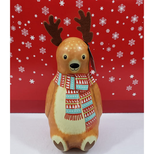 The Silver Crane Chocolate Truffles Holiday gift idea 1 Tin-12.3 oz - Reindeer