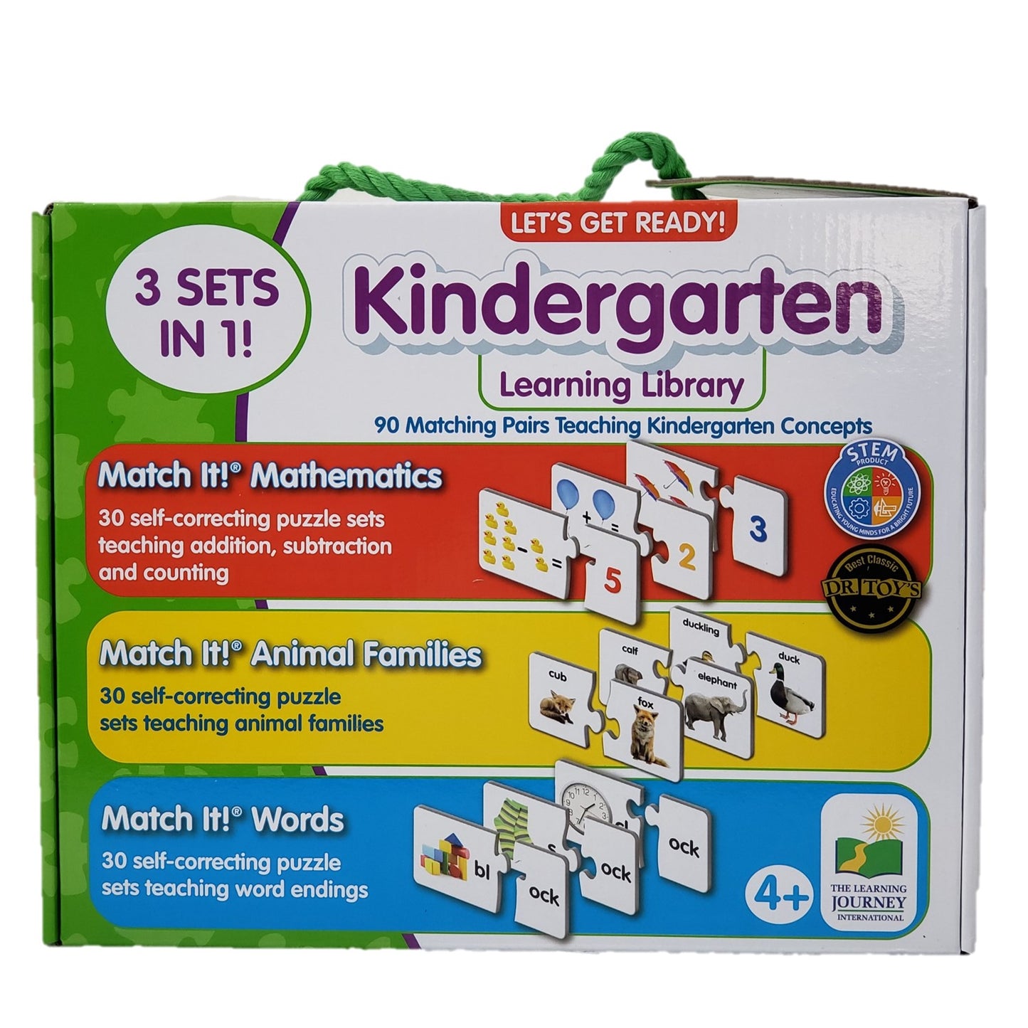 Learning Library Kindergarten Mathematics, Animal Families, Words - 3 Sets in 1