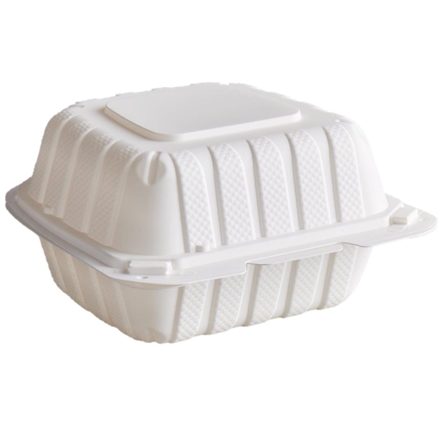 Take Out Clamshell 6" 1 Compartment 6X6X3 Microwaveable Eco-Friendly 350 Pack