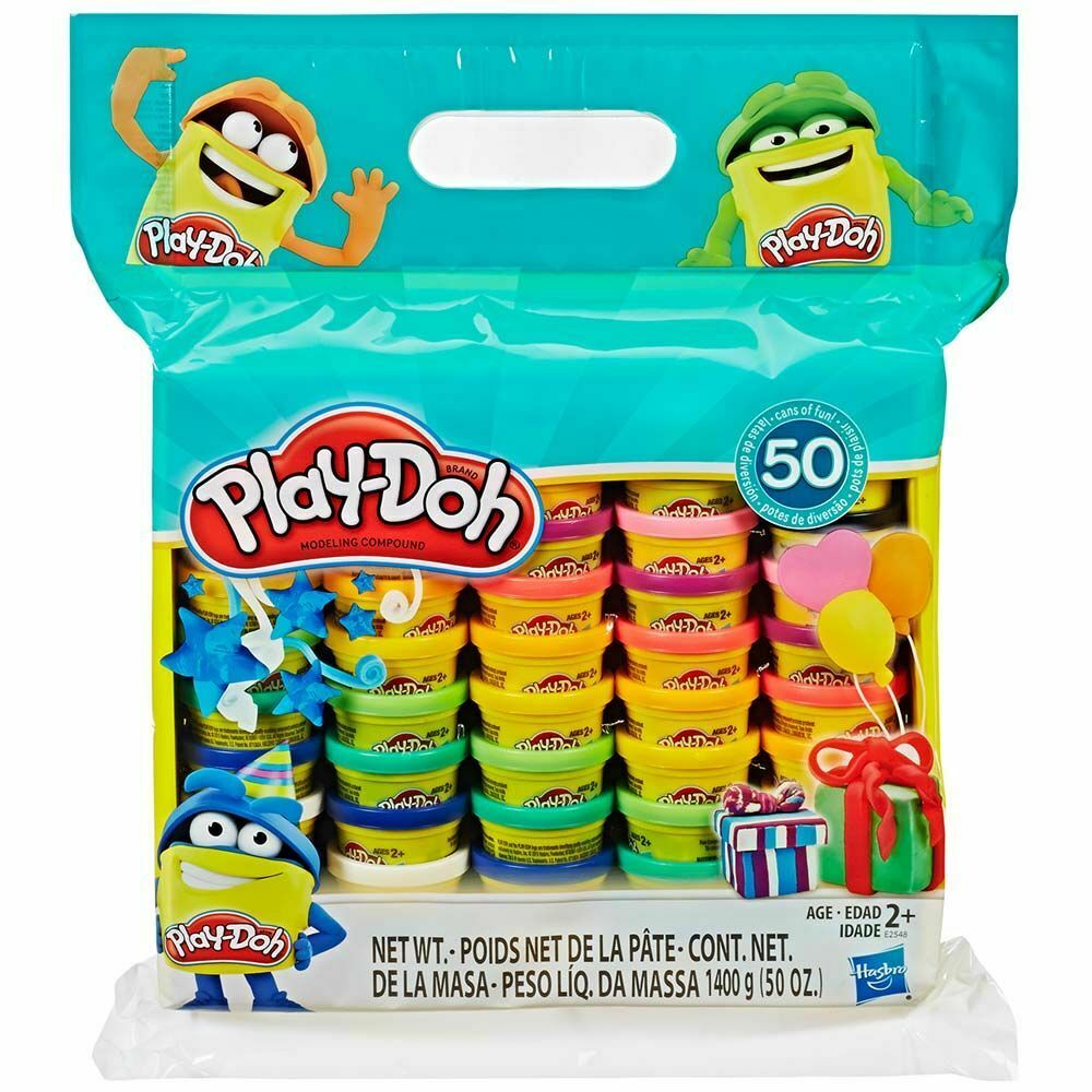 Hasbro Play-Doh Modeling Compound 50-Pack Different Colors Non-Toxic Assorted