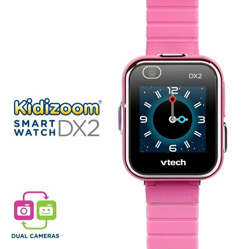 Vtech Kidizoom Watch DX2 Pink Smartwatch for Kids Dual Camera Motion Time Games