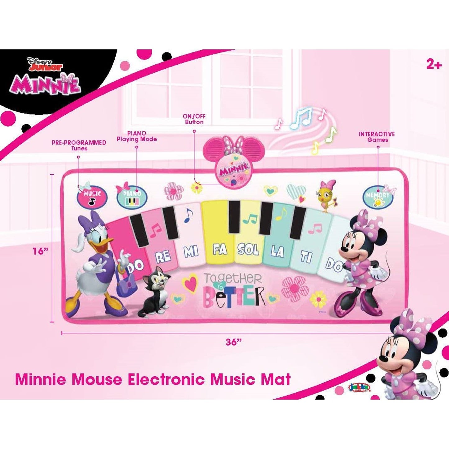 Minnie Electronic Jumbo Music Mat 4ft Interactive Games